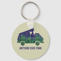 Camper Van with Pop Up Tent Custom Text Graphic
