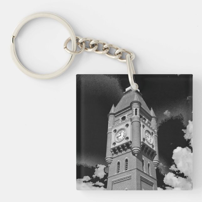 Camperdown Clock Tower Keeper of Time  Key Ring (Front)