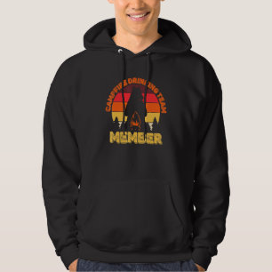 Campers Campfire Drinking Team Member Camping Bear Hoodie