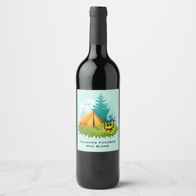 Camper's Favourite Blend Wine Label (Front)