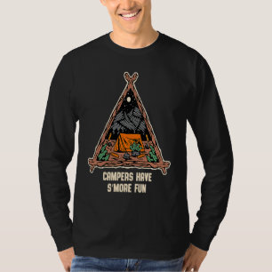 Campers Have Smore Fun Camping Sayings Camp Quotes T-Shirt