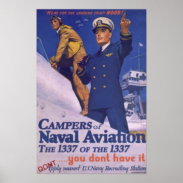 Campers of Naval Aviation Poster (Front)