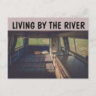 CAMPERTRAILER LIFE LIVING BY THE RIVER POSTCARDS