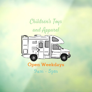 Campervan cartoon illustration