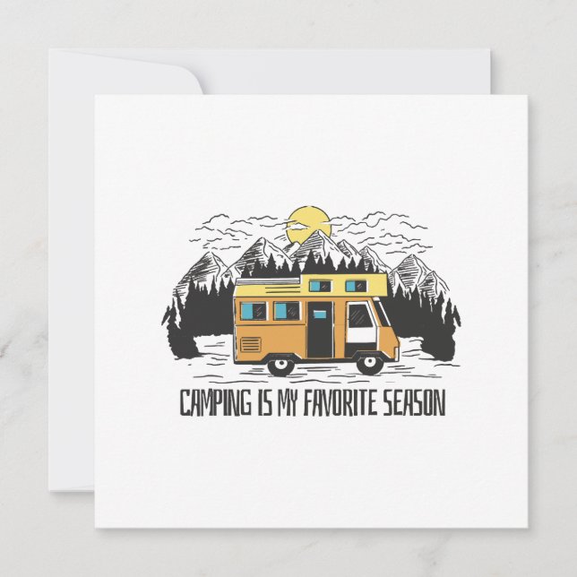 Campervan Mountain Retreat Invitation (Front)