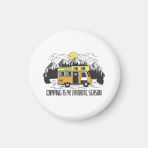 Campervan Mountain Retreat Magnet