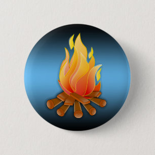 CAMPFIRE 6 CM ROUND BADGE
