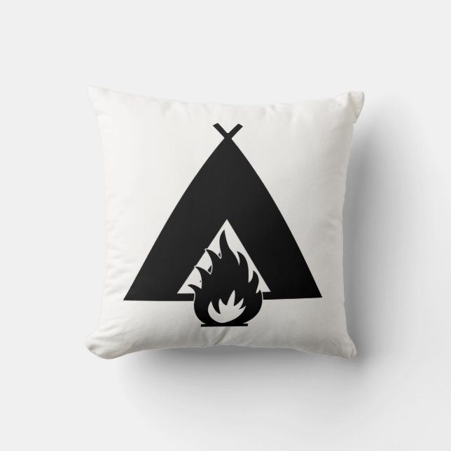 Campfire and Tent Cushion (Front)
