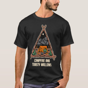 Campfire and Toasty Smores Foodie Camping Food  Ca T-Shirt