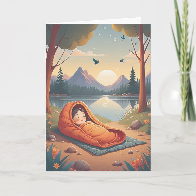Campfire Birthday Memories Card (Front)