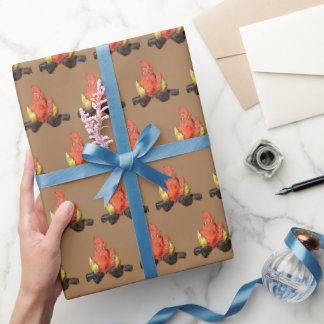 Campfire Burning Wrapping Paper