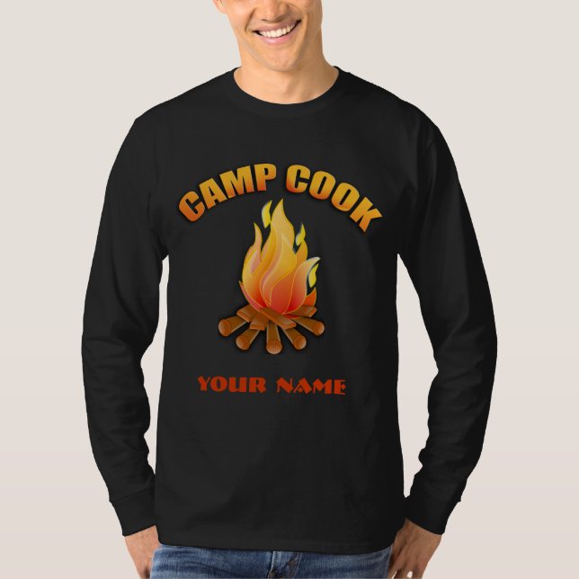 Campfire Camp Cook Mens Long Sleeve T-shirt (Front)