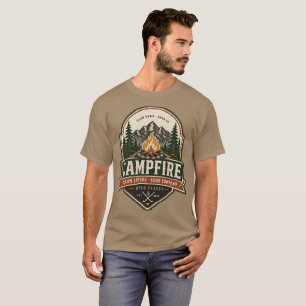 Campfire Camping Adventure T-Shirt