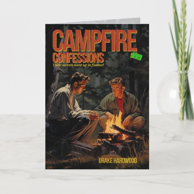 Campfire Confessions Pulp Fiction Greeting Card (Front)