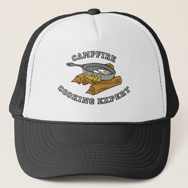 Campfire Cooking Expert Trucker Hat (Front)