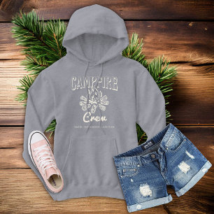 Campfire Crew Bridesmaid Camping Bachelorette Hoodie