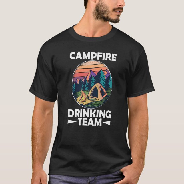 Campfire Drinking Team   T-Shirt (Front)