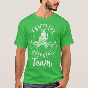 Campfire Drinkingeam Camp Lover Fireeam retro T-Shirt