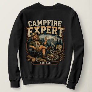 Campfire Expert Funny Camping Outdoor Sweat Sweatshirt