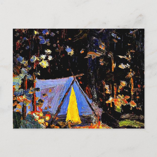 Campfire, fine art painting by Tom Thomson Postcard (Front)