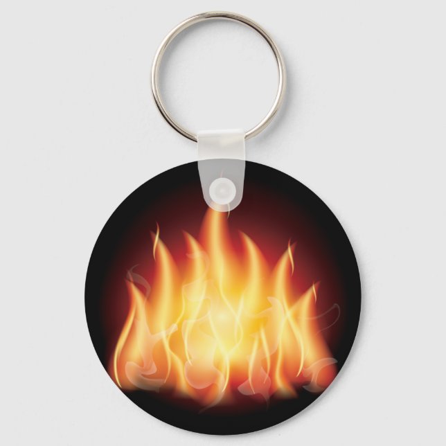 Campfire Flame Fire Key Ring (Front)