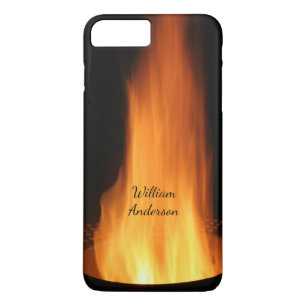 Campfire Flames Burning Black Orange Fire Case-Mate iPhone Case