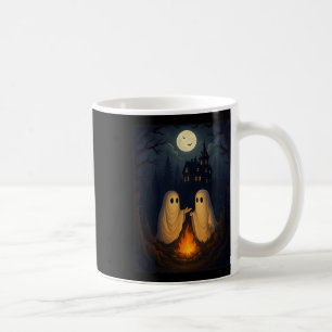 Campfire Ghost Shirt Haunted Forest Bonfire Cute  Coffee Mug