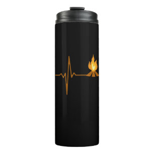 Campfire Heartbeat Camping Thermal Tumbler