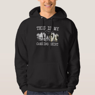 Campfire Japanese Chin Dog This Is My Camping Hoodie