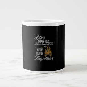 Campfire Marshmallows Better Together Distressed V Large Coffee Mug