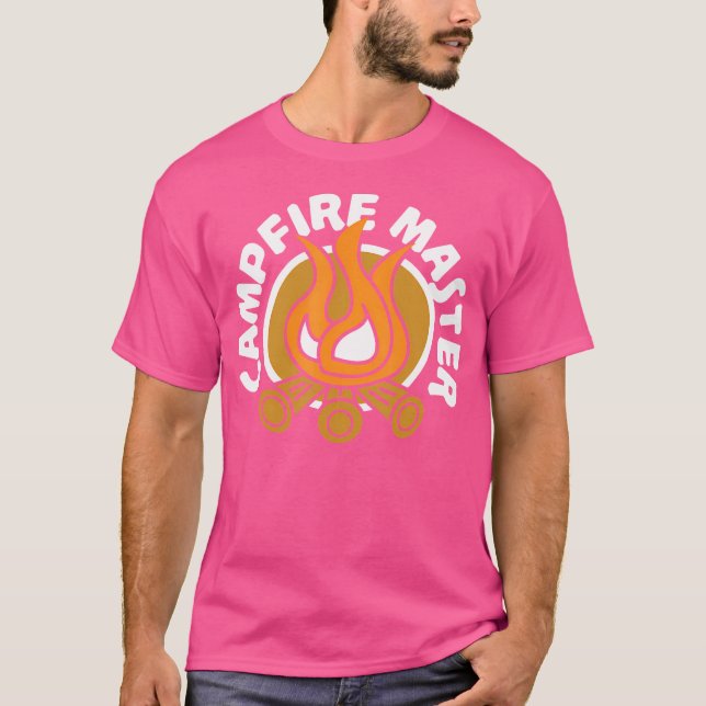 Campfire Master Funny Camping Bonfire T-Shirt (Front)