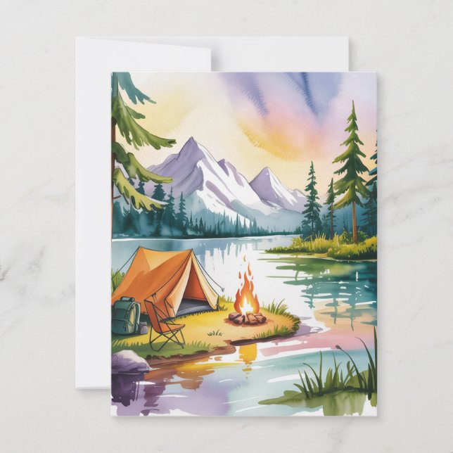 Campfire Memories Invitation (Front)