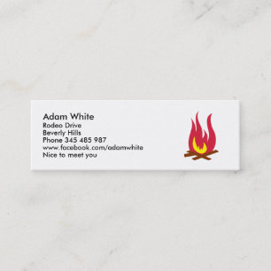 Campfire Mini Business Card