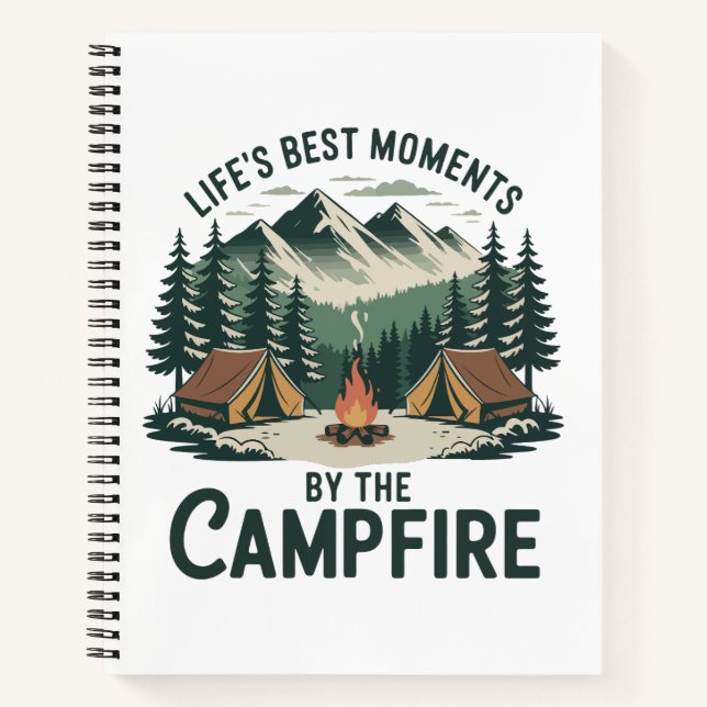 Campfire Moments Adventure  Notebook (Front)
