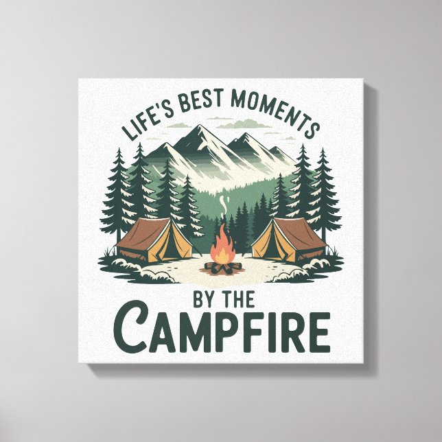 Campfire Moments Canvas Print (Front)
