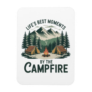 Campfire Moments Fridge Magnet