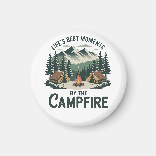 Campfire Moments Fridge Magnet (Front)