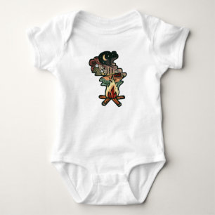 Campfire Night Adventure Baby Bodysuit