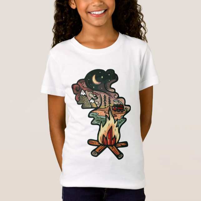 Campfire Night Adventure T-Shirt (Front)