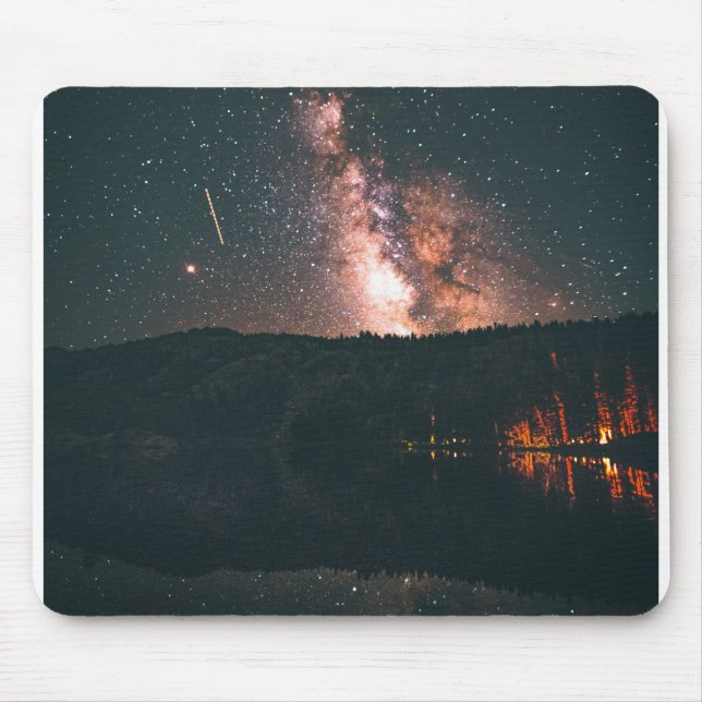 campfire night sky mouse pad (Front)