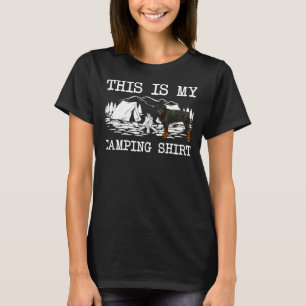 Campfire Rottweiler Dog This Is My Camping T-Shirt