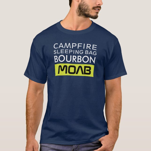 Campfire Sleeping Bag Bourbon Moab T-Shirt (Front)