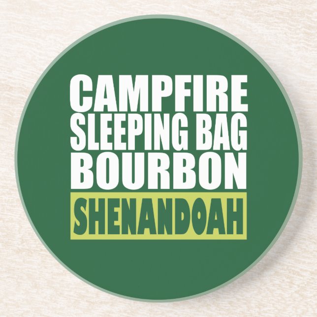 Campfire Sleeping Bag Bourbon Shenandoah Coaster (Front)