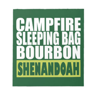 Campfire Sleeping Bag Bourbon Shenandoah Notepad