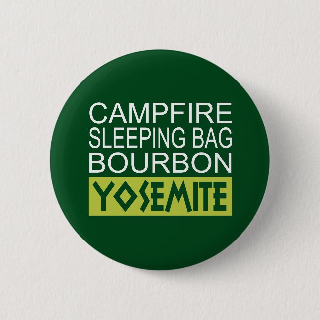 Campfire Sleeping Bag Bourbon Yosemite 6 Cm Round Badge (Front)