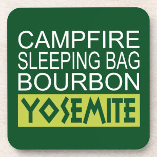 Campfire Sleeping Bag Bourbon Yosemite Coaster