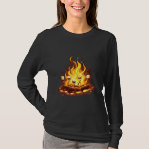 Campfire Smores Marshmallow Camping Camper Camp T-Shirt