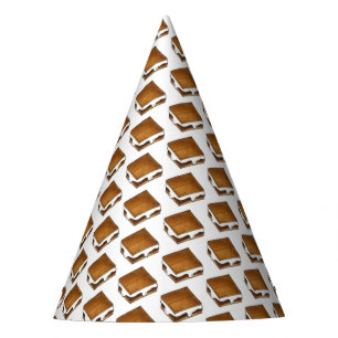 Campfire S'mores Marshmallow Smores Birthday Party Hat