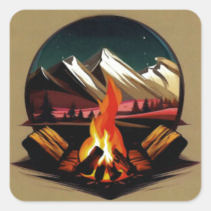 Campfire Sticker