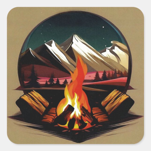 Campfire Sticker (Front)